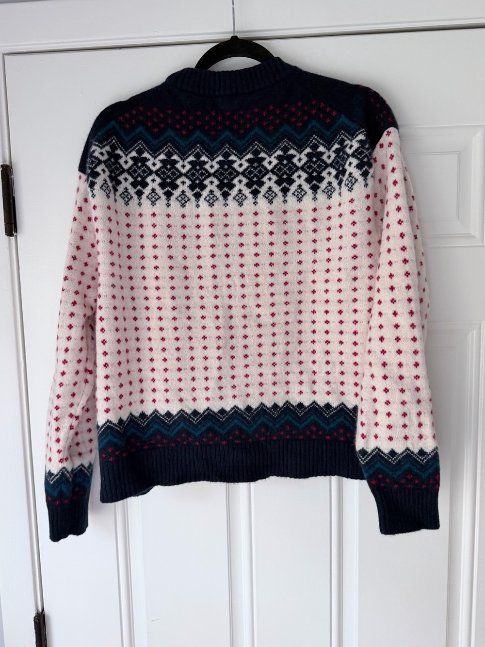J. Crew size m Fair Isle crewneck sweater in vintage wool 100% lamb’s wool - Picture 6 of 6